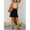imageHappy Sailed Womens Corduroy Skirts Fall Winter High Waisted Button Down Aline Short Mini Skirt with PocketsBlack
