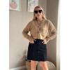 imageHappy Sailed Womens Corduroy Skirts Fall Winter High Waisted Button Down Aline Short Mini Skirt with PocketsBlack