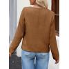 imageHappy Sailed Womens Cropped Tweed Blazers Casual Long Sleeve Double Breasted Open Front Blazer Jackets Work SuitsCoffee