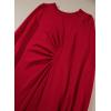imageHappy Sailed Womens Long Sleeve Ruched Waist Flowy A Line High Low Midi Cocktail Party DressRed