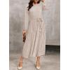imageHappy Sailed Womens Velvet Dress Fashion Spring Lantern Sleeve High Waist ALine Long Formal Party DressesChampagne