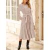 imageHappy Sailed Womens Velvet Dress Fashion Spring Lantern Sleeve High Waist ALine Long Formal Party DressesChampagne