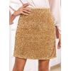 imageHappy Sailed Womens Sequin Skirt Sparkly Stretchy Velvet High Waisted Bodycon Mini Skorts Night Out Glitter SkirtsDark Champagne