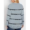 imageHappy Sailed Womens Plus Size Sweatshirts Striped Tie Dye Print Long Sleeve Crewneck Loose Pullover Tops4X Gray