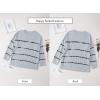 imageHappy Sailed Womens Plus Size Sweatshirts Striped Tie Dye Print Long Sleeve Crewneck Loose Pullover Tops4X Gray