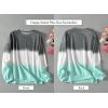 imageHappy Sailed Womens Plus Size Tie Dye Sweatshirt Casual Long Sleeve Crew Neck Colorblock Pullover Tops3X Gray