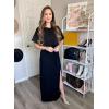 imageHappy Sailed Womens Formal Dress Batwing Sleeve Waist Belted High Slit Long Maxi Party Dresses Evening GownBlack