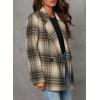 imageHappy Sailed Womens Plaid Blazer Classic Lapel Collar Double Breasted Open Front Blazers Jackets Work Suit with PocketsBeige