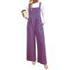 imageHappy Sailed Womens Plaid Overalls Casual Loose Sleeveless Adjustable Straps Wide Leg Pants Jumpsuit with PocketsPink