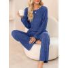 imageHappy Sailed Jumpsuits for Women Casual Loose Solid Ribbed Crewneck Long Sleeve Long Romper with Pockets