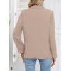 imageHappy Sailed Womens Long Sleeve Blazer Business Casual Open Front Work Office Suit JacketsDark Khaki