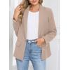 imageHappy Sailed Womens Long Sleeve Blazer Business Casual Open Front Work Office Suit JacketsDark Khaki