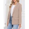imageHappy Sailed Womens Long Sleeve Blazer Business Casual Open Front Work Office Suit JacketsDark Khaki