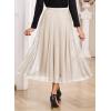 imageHappy Sailed Womens Tulle Skirt Fall Fashion Elastic High Waisted ALine Layered Flowy Long Tutu Skirts Date Night OutfitsBeige