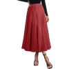 imageHappy Sailed Womens Tulle Skirt Fall Fashion Elastic High Waisted ALine Layered Flowy Long Tutu Skirts Date Night OutfitsRed