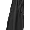 imageHappy Sailed Womens Wide Leg Pants High Waist Elastic Drawstring Cotton Lounge Sweatpants Black Casual Relaxed Fit Trousers with Pockets