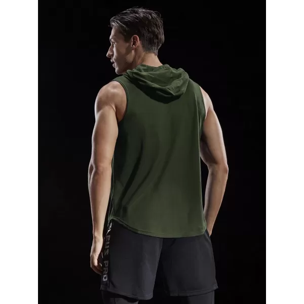 NELEUS Dry Fit Workout Athletic Muscle Tank with Hoods Pack of 35036 3 Packblackgreyolive Green