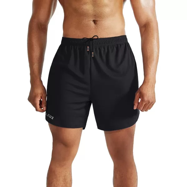 NELEUS Mens 2 in 1 Running Shorts with LinerDry Fit Workout Shorts with Pockets6070 BlackBlack2 Pack