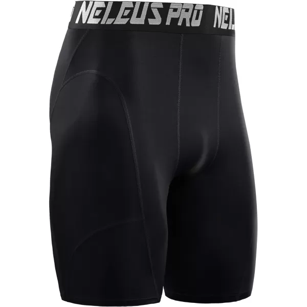 NELEUS Mens 3 Pack Compression Shorts6065 BlackBlackBlack3 Pack