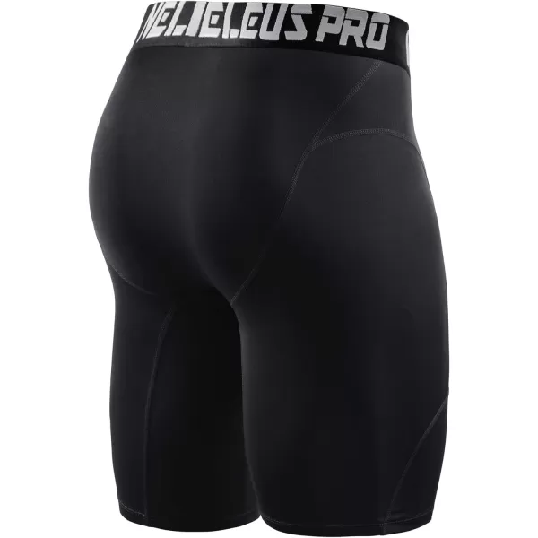 NELEUS Mens 3 Pack Compression Shorts6065 BlackBlackBlack3 Pack