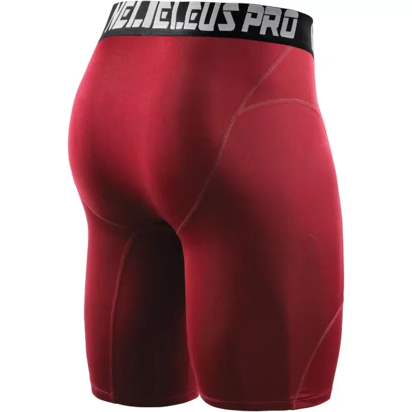 NELEUS Mens 3 Pack Compression Shorts6065 BlueNavyRed3 Pack