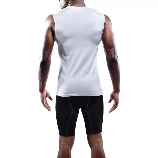 NELEUS Mens 3 Pack Dry Fit Compression Tank Top803 WhiteWhiteWhite3 Pack