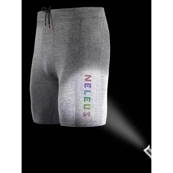 NELEUS Mens 3 Pack Running Compression Shorts with Pockets6072 BlackGreyWhite3 Pack