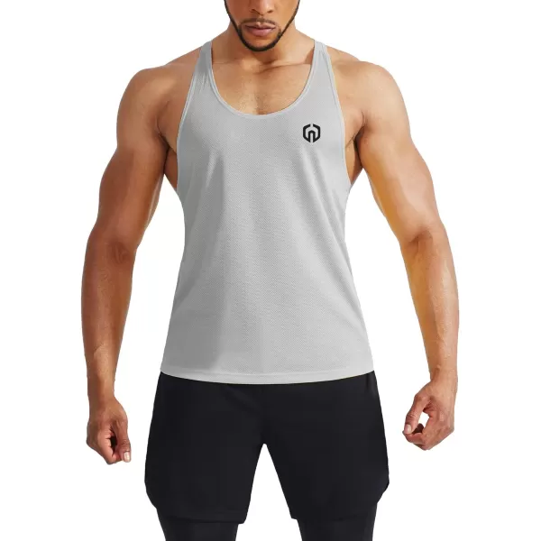 NELEUS Mens 3 Pack Workout Running Tank Top Sleeveless Gym Athletic Shirts5080 BlackGreyRed3 Pack