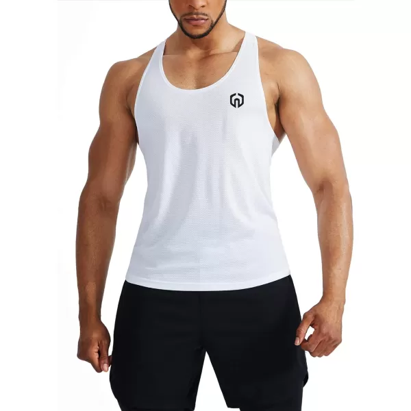 NELEUS Mens 3 Pack Workout Running Tank Top Sleeveless Gym Athletic Shirts5080 BlackGreyWhite3 Pack