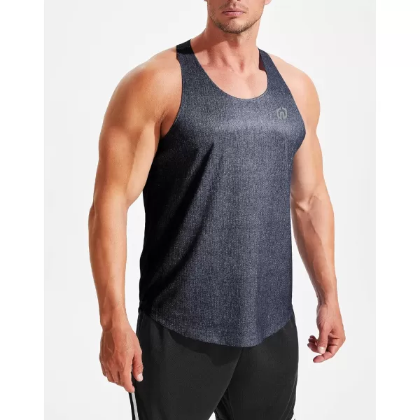 NELEUS Mens 3 Pack Workout Running Tank Top Sleeveless Gym Athletic Shirts5081 Dark Grey 3 Pack