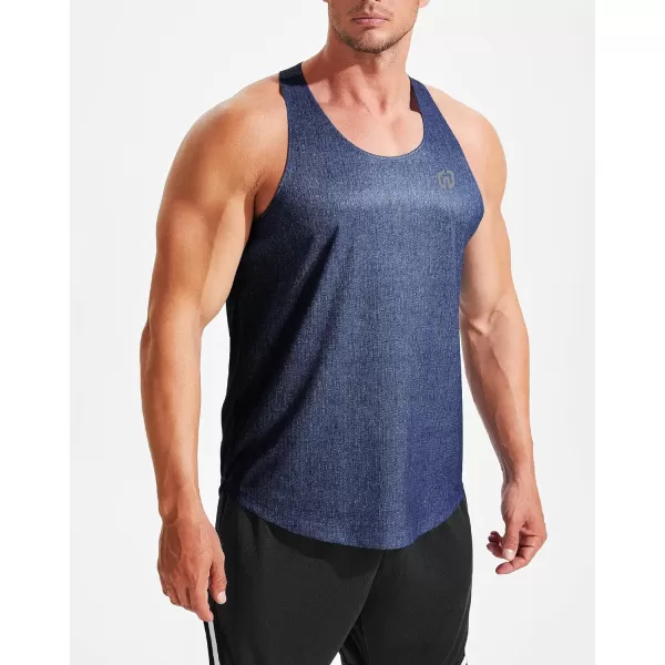 NELEUS Mens 3 Pack Workout Running Tank Top Sleeveless Gym Athletic Shirts5081 Navy BlueDark GreyOlive Green3 Pack