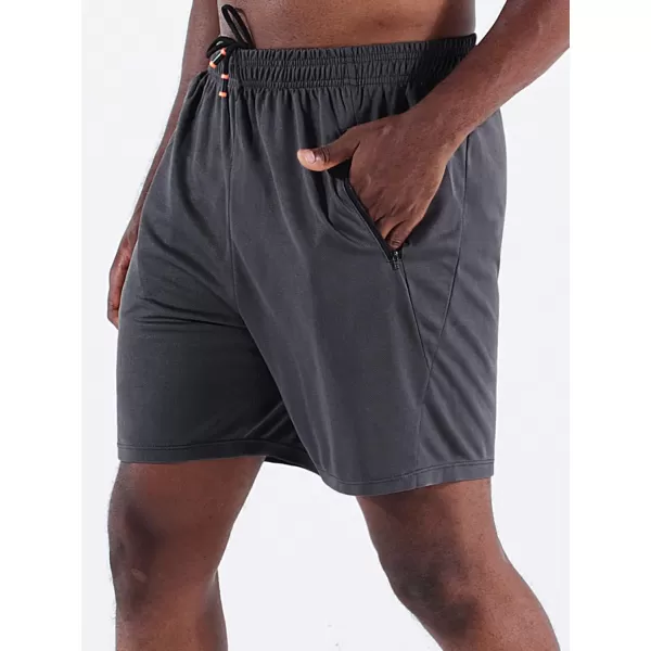 NELEUS Mens 7 inch Lightweight Workout Running Shorts with Pockets6083 3 PackblackGreyBlue