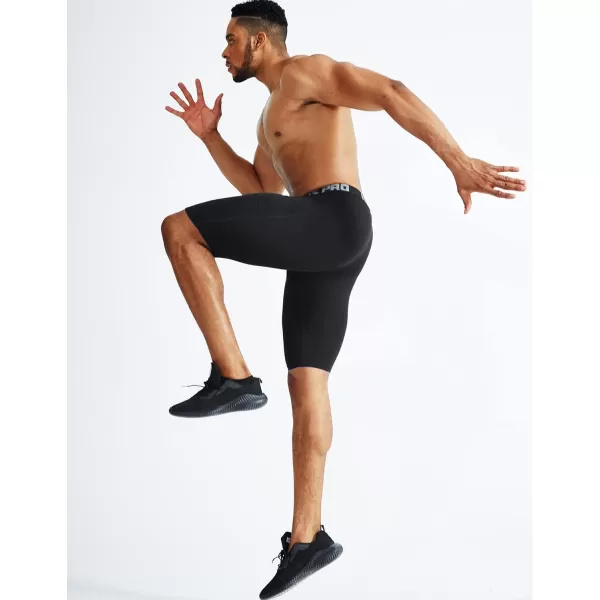 NELEUS Mens Compression Short with Pocket Dry Fit Yoga Running Shorts Pack of 36063 BlackBlackBlack 3 Pack