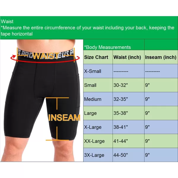 NELEUS Mens Compression Short with Pocket Dry Fit Yoga Running Shorts Pack of 36063 BlackBlackBlack3 Pack