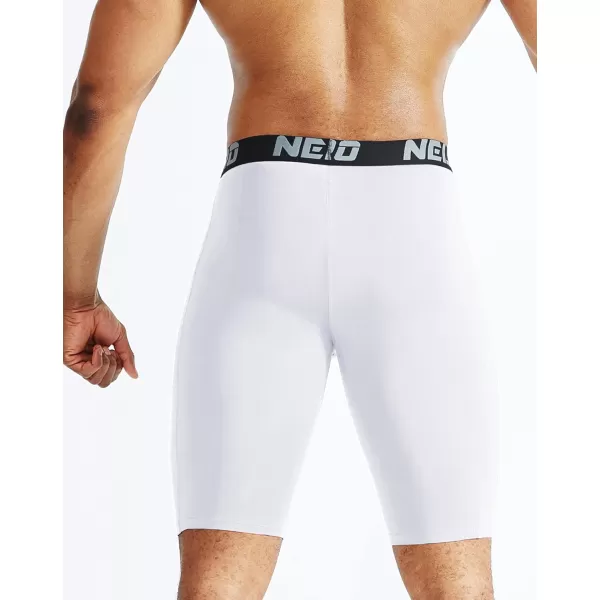 NELEUS Mens Compression Short with Pocket Dry Fit Yoga Running Shorts Pack of 36063 BlackGreyWhite 3 Pack