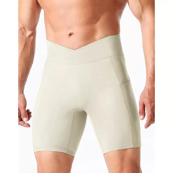 NELEUS Mens Compression Short with Pocket Dry Fit Yoga Running Shorts Pack of 36115 BlackGreyCreamy White  3 Pack