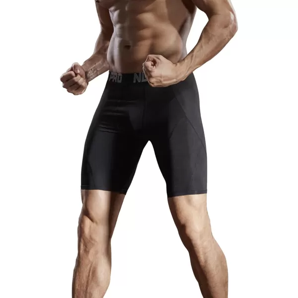 NELEUS Mens Compression Shorts Pack of 36012 BlackBlackBlack3 Pack