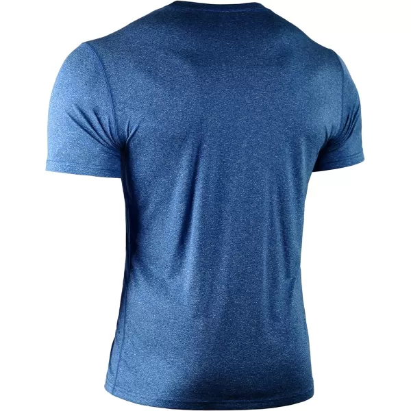 NELEUS Mens Dry Fit Athletic Running Shirt506 BlackBlueNavy Blue