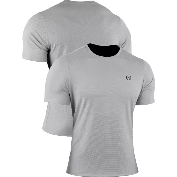 NELEUS Mens Dry Fit Athletic Running Shirt508 BlackGreyNavy Blue3 Pack