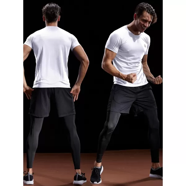 NELEUS Mens Dry Fit Mesh Athletic Shirts5033 3 Pack Blackgreywhite