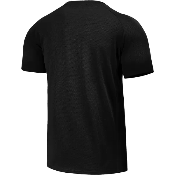 NELEUS Mens Dry Fit Mesh Athletic Shirts5033 3 Packblack