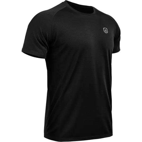 NELEUS Mens Dry Fit Mesh Athletic Shirts5033 3 Packblack