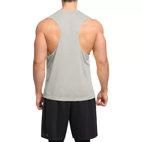 NELEUS Mens Dry Fit Workout Running Muscle Tank Top5054 BlackDark GreyLight Grey3 Pack