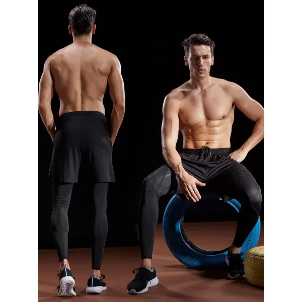 NELEUS Mens Lightweight Workout Athletic Shorts with Pockets6056 2 Packblack grey