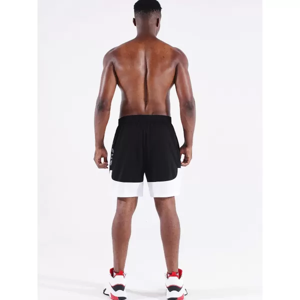 NELEUS Mens Lightweight Workout Athletic Shorts with Pockets6093 BlackBlack 2 Pack