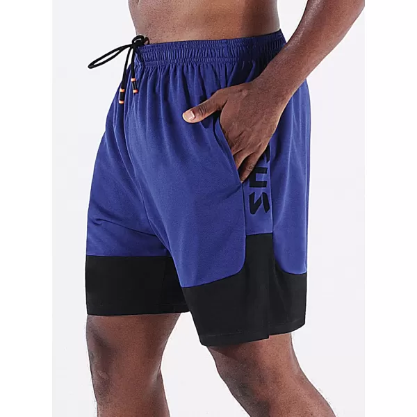 NELEUS Mens Lightweight Workout Athletic Shorts with Pockets6093 BlackBlue 2 Pack