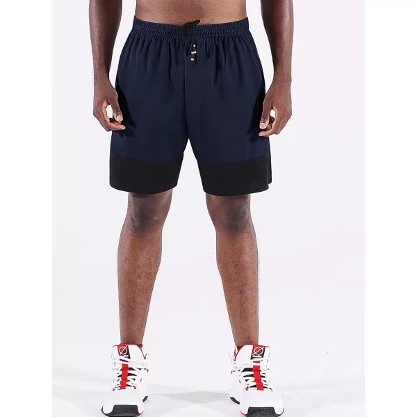 NELEUS Mens Lightweight Workout Athletic Shorts with Pockets6093 BlackGreyNavy Blue 3 Pack