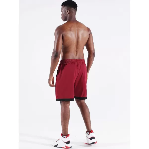 NELEUS Mens Lightweight Workout Athletic Shorts with Pockets6095 BlackBlueRed 3 Pack