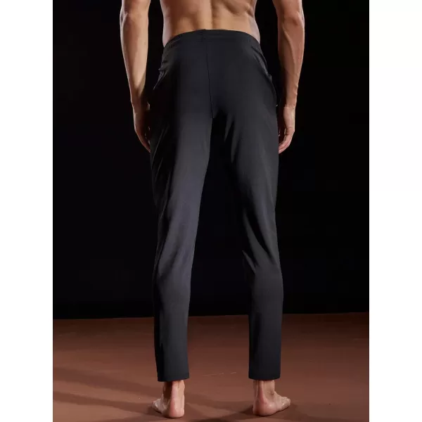 NELEUS Mens Workout Athletic Running Tapered PantsTapered 7006 2 Pack Black