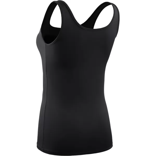 NELEUS Womens 3 Pack Athletic Compression Tank Top with Sport Bra Running Shirt8087 BlackBlackBlack